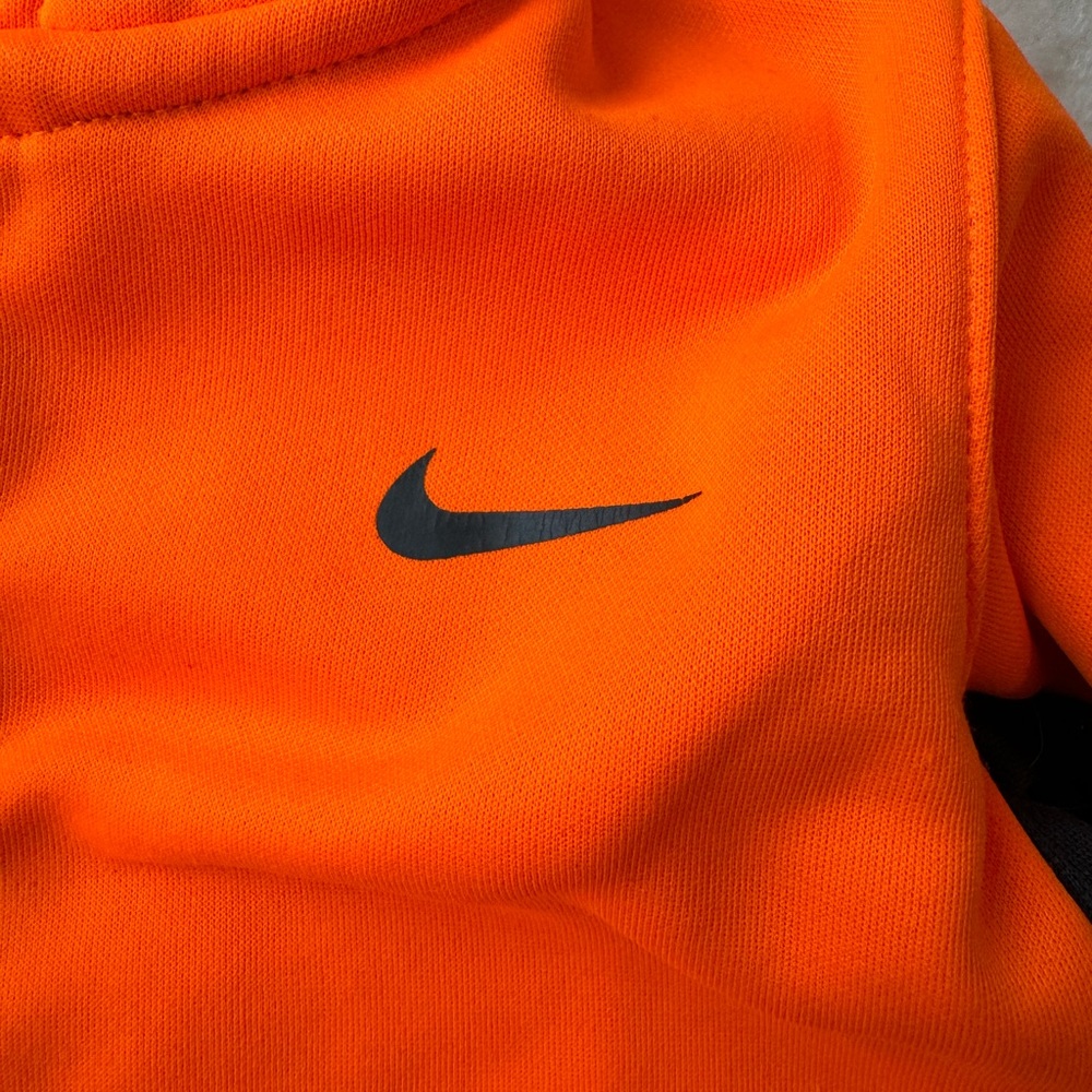 Nike Infants Hoodie Jacket Hooded Zip-up Therma-Fit Orange Size 18-Months - Picture 7 of 8